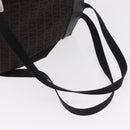 FENDI Zucchino Canvas Backpack Brown Black Auth 151350-7