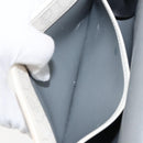 Christian Dior Honeycomb Canvas Shoulder Bag PVC Gold White Auth 151351-21