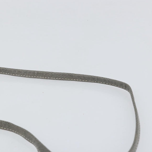 Christian Dior Honeycomb Canvas Shoulder Bag PVC Gold White Auth 151351