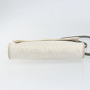 Christian Dior Honeycomb Canvas Shoulder Bag PVC Gold White Auth 151351-9