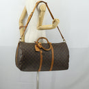 LOUIS VUITTON Monogram Keepall Bandouliere 55 Boston Bag M41414 LV Auth 151357-24