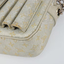 LOUIS VUITTON Monogram Shine Chain McKenna Bag Silver M92362 LV Auth 151359A-9