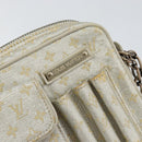 LOUIS VUITTON Monogram Shine Chain McKenna Bag Silver M92362 LV Auth 151359A-17