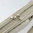 LOUIS VUITTON Monogram Shine Chain McKenna Bag Silver M92362 LV Auth 151359A-18