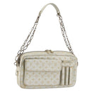LOUIS VUITTON Monogram Shine Chain McKenna Bag Silver M92362 LV Auth 151359A-1