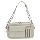 LOUIS VUITTON Monogram Shine Chain McKenna Bag Silver M92362 LV Auth 151359A-13