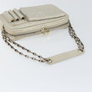 LOUIS VUITTON Monogram Shine Chain McKenna Bag Silver M92362 LV Auth 151359-7