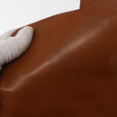 CELINE Shoulder Bag Leather Beige Gold Auth 151360-17