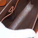 CELINE Shoulder Bag Leather Beige Gold Auth 151360-19