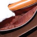 CELINE Shoulder Bag Leather Beige Gold Auth 151360-24