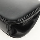 BURBERRY Shoulder Bag Leather Black Gold Auth 151361AV-15