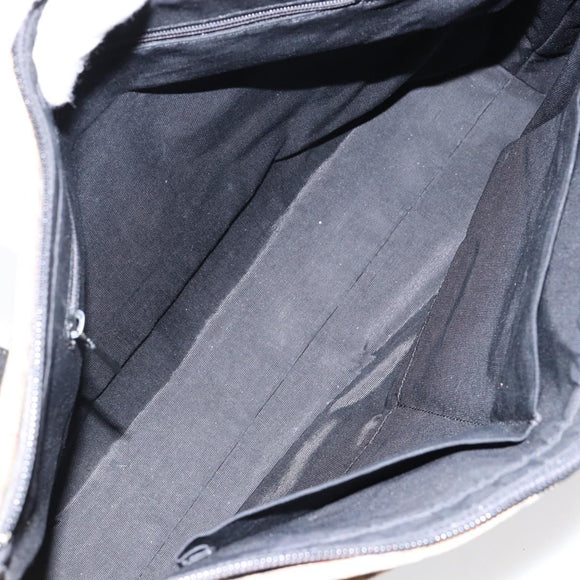 BURBERRY Nova Check Tote Bag Canvas Leather Beige Gold Auth 151362