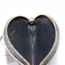 LOUIS VUITTON Mini Lin Porte Monnaie Round Coin Purse Black M92453 Auth 151364-17