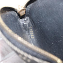 LOUIS VUITTON Mini Lin Porte Monnaie Round Coin Purse Black M92453 Auth 151364-11