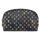 LOUIS VUITTON Monogram Multicolor Pochette Pouch Black M47355 LV Auth 151368V-2