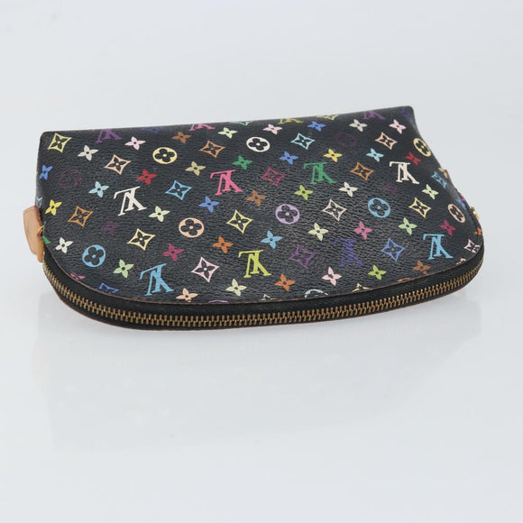 LOUIS VUITTON Monogram Multicolor Pochette Pouch Black M47355 LV Auth 151368V