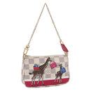 LOUIS VUITTON Azur Giraffe Mini Pochette Accessoires N62200 LV Auth 151369SAM-1