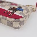LOUIS VUITTON Azur Giraffe Mini Pochette Accessoires N62200 LV Auth 151369SAM-10