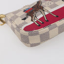 LOUIS VUITTON Azur Giraffe Mini Pochette Accessoires N62200 LV Auth 151369SAM-11