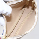 LOUIS VUITTON Azur Giraffe Mini Pochette Accessoires N62200 LV Auth 151369SAM-17