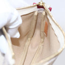 LOUIS VUITTON Azur Giraffe Mini Pochette Accessoires N62200 LV Auth 151369SAM-19