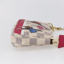 LOUIS VUITTON Azur Giraffe Mini Pochette Accessoires N62200 LV Auth 151369SAM-5