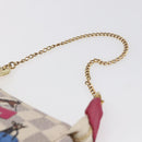 LOUIS VUITTON Azur Giraffe Mini Pochette Accessoires N62200 LV Auth 151369SAM-8