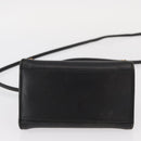 Salvatore Ferragamo Gancini Hand Bag Leather 2way Black Gold Auth 151370-11