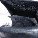 Salvatore Ferragamo Gancini Hand Bag Leather 2way Black Gold Auth 151370-25