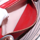 VALENTINO Chain Shoulder Bag Leather Pink Gold Auth 151371-23