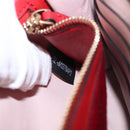 VALENTINO Chain Shoulder Bag Leather Pink Gold Auth 151371-11