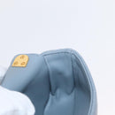 Christian Dior Canage Chain Dior Caro Bag Leather Blue Gold Auth 151372SAM-23