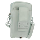 FENDI Baguette Phone Pouch Shoulder Bag Nylon Light Blue Auth 151373M-1