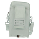 FENDI Baguette Phone Pouch Shoulder Bag Nylon Light Blue Auth 151373M-13