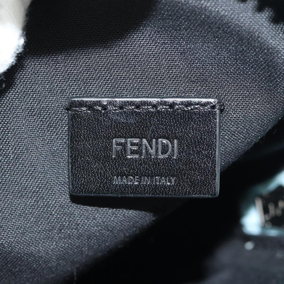FENDI Baguette Phone Pouch Shoulder Bag Nylon Light Blue Auth 151373M