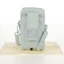 FENDI Baguette Phone Pouch Shoulder Bag Nylon Light Blue Auth 151373M-12