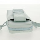 FENDI Baguette Phone Pouch Shoulder Bag Nylon Light Blue Auth 151373M-6