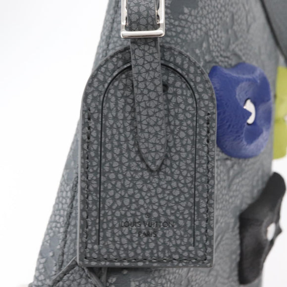 LOUIS VUITTON Taurillon Climbing Hobo Cruiser PM Bag Gray M20875 Auth 151374SM