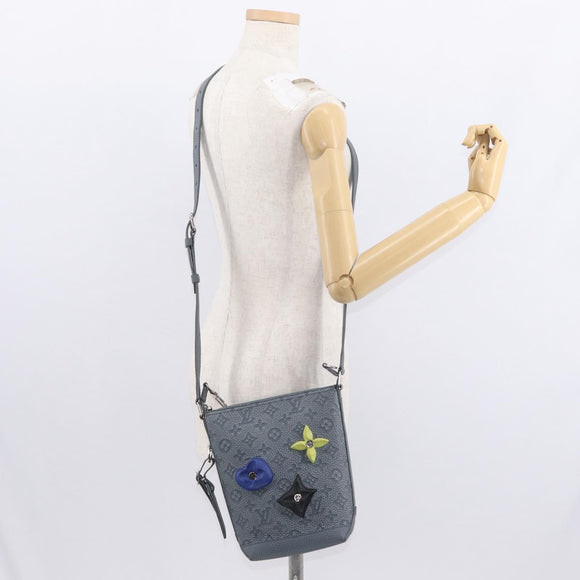 LOUIS VUITTON Taurillon Climbing Hobo Cruiser PM Bag Gray M20875 Auth 151374SM