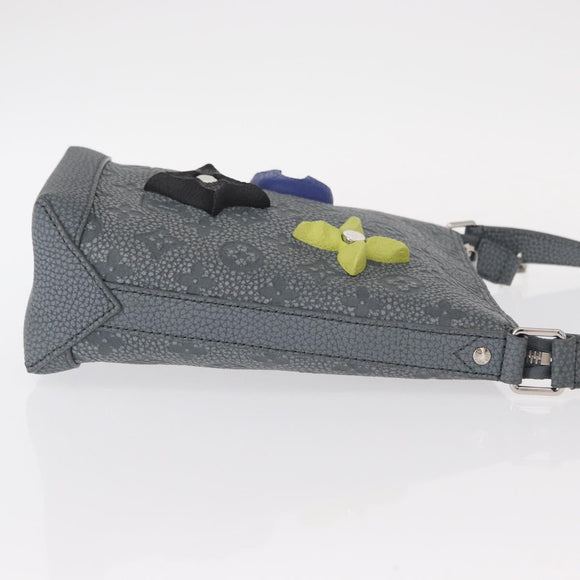 LOUIS VUITTON Taurillon Climbing Hobo Cruiser PM Bag Gray M20875 Auth 151374SM