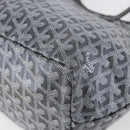 GOYARD Herringbone Saint Louis PM Tote Bag PVC Gray Auth 151375SM-16
