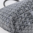 GOYARD Herringbone Saint Louis PM Tote Bag PVC Gray Auth 151375SM-17