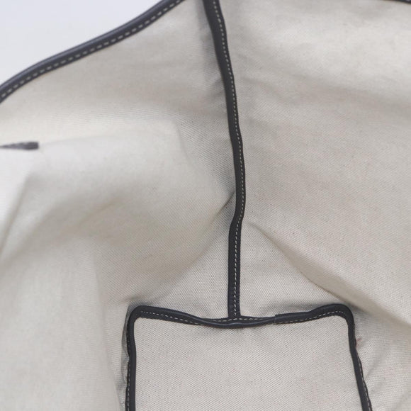 GOYARD Herringbone Saint Louis PM Tote Bag PVC Gray Auth 151375SM