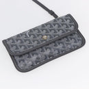 GOYARD Herringbone Saint Louis PM Tote Bag PVC Gray Auth 151375SM-20