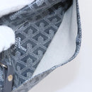 GOYARD Herringbone Saint Louis PM Tote Bag PVC Gray Auth 151375SM-23