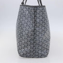 GOYARD Herringbone Saint Louis PM Tote Bag PVC Gray Auth 151375SM-4