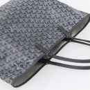 GOYARD Herringbone Saint Louis PM Tote Bag PVC Gray Auth 151375SM-6