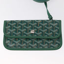 GOYARD Herringbone Saint Louis PM Tote Bag PVC Green Auth 151376SM-17