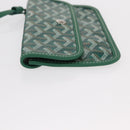 GOYARD Herringbone Saint Louis PM Tote Bag PVC Green Auth 151376SM-19