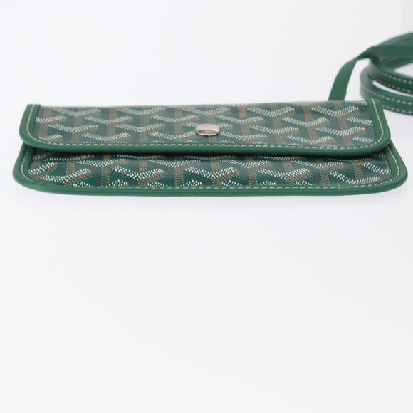 GOYARD Herringbone Saint Louis PM Tote Bag PVC Green Auth 151376SM